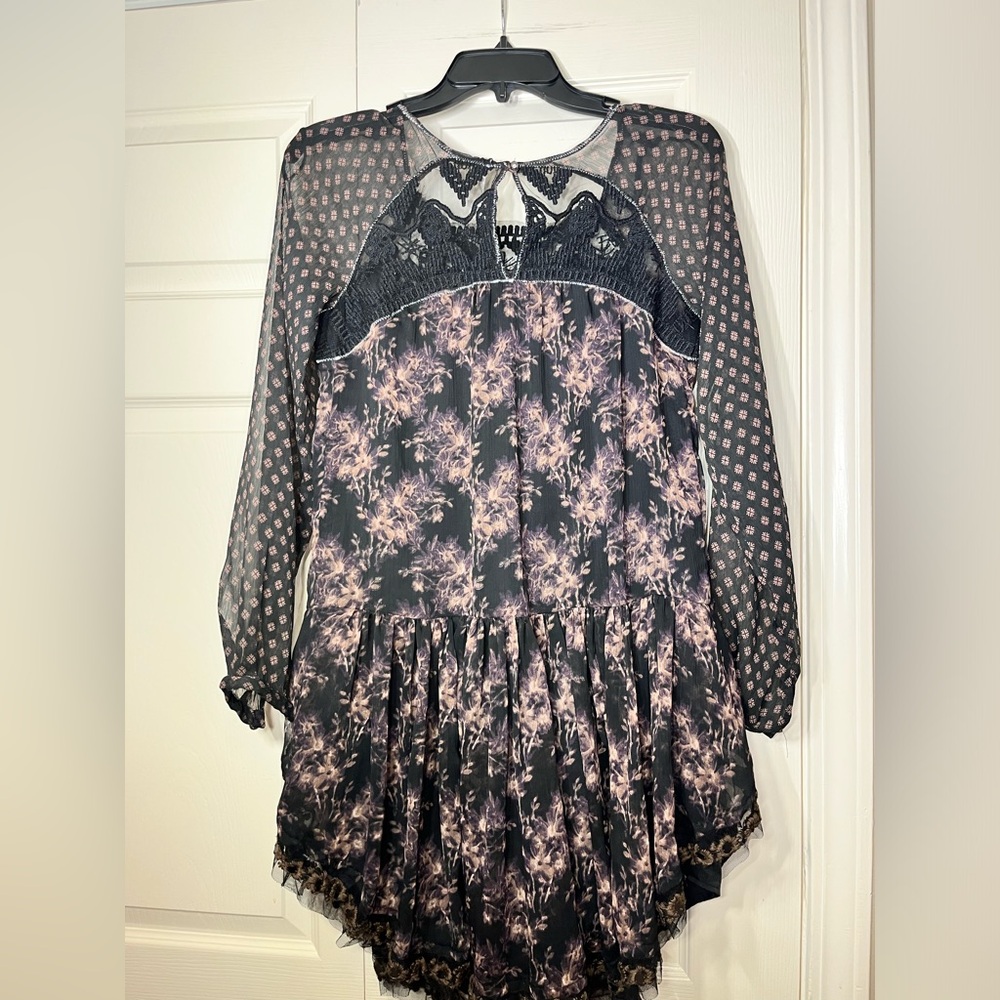 Free People Elsie‎ Midnight Garden Floral Dress